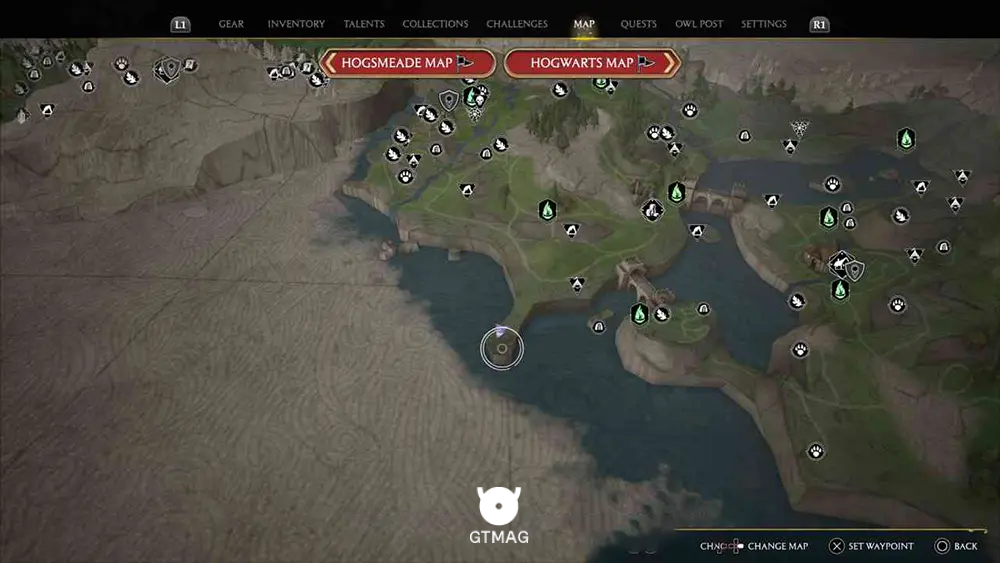 POIDSEAR COAST - تمام موقعیتهای Landing Platform در هاگوارتز لگسی - Hogwarts Legacy