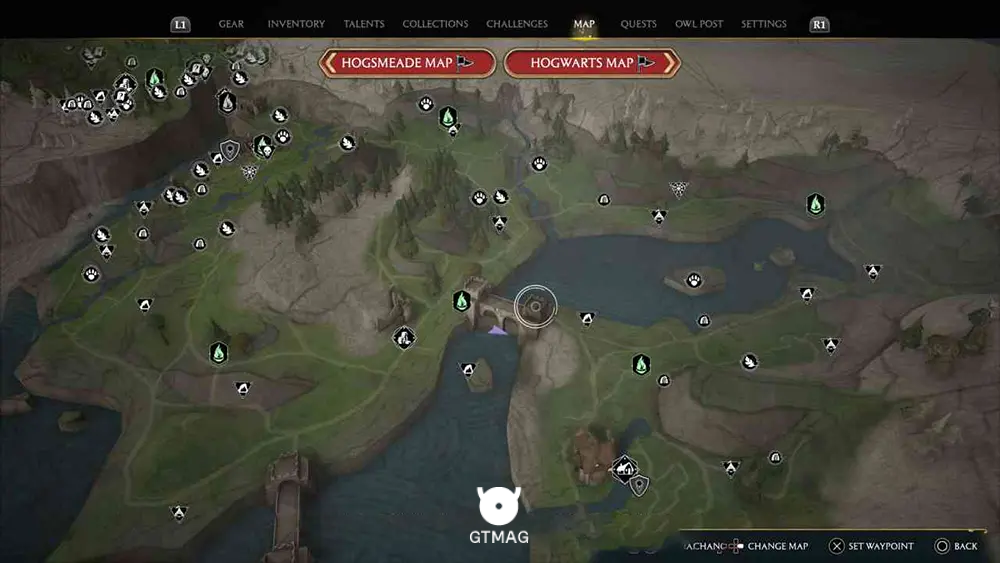 MARUNWEEM LAKE - تمام موقعیتهای Landing Platform در هاگوارتز لگسی - Hogwarts Legacy