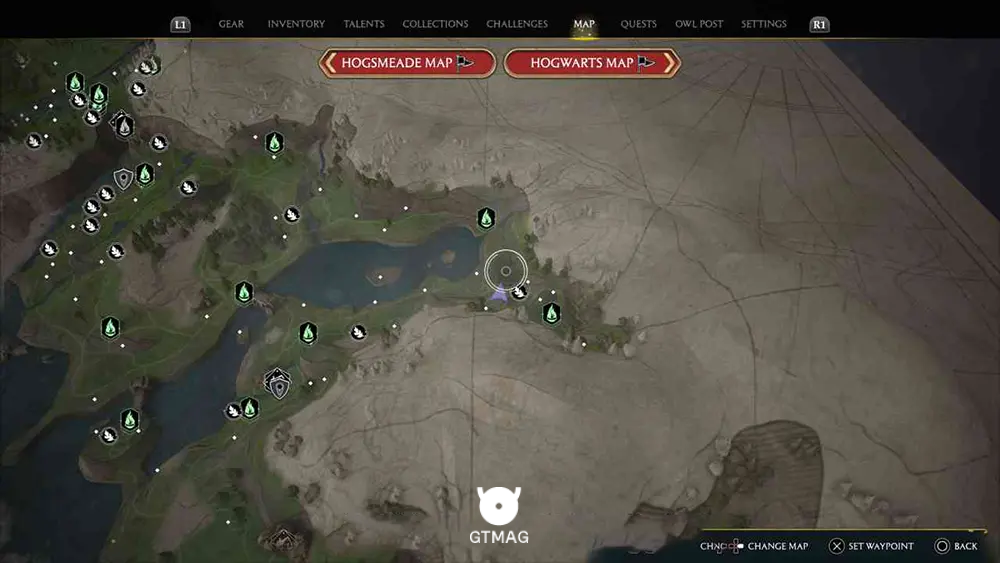 MARUNWEEM LAKE - تمام موقعیتهای Landing Platform در هاگوارتز لگسی - Hogwarts Legacy