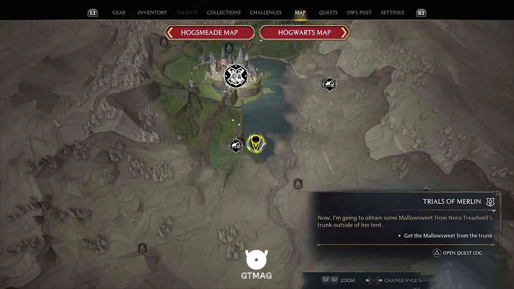 SOUTH HOGWARTS REGION - تمام مکانها و راهحلهای Merlin Trials در هاگوارتز لگسی - Hogwarts Legacy