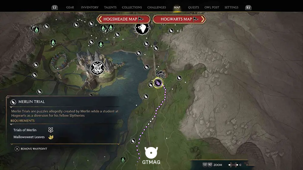 SOUTH HOGWARTS REGION - تمام مکانها و راهحلهای Merlin Trials در هاگوارتز لگسی - Hogwarts Legacy