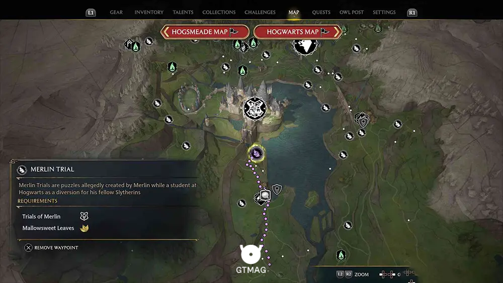 SOUTH HOGWARTS REGION - تمام مکانها و راهحلهای Merlin Trials در هاگوارتز لگسی - Hogwarts Legacy