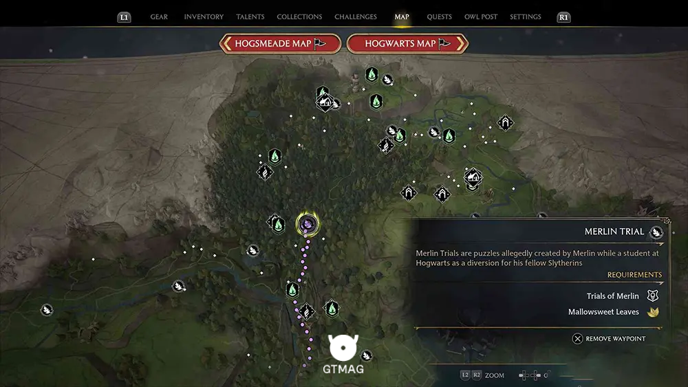 Forbidden Forest - تمام مکانها و راهحلهای Merlin Trials در هاگوارتز لگسی - Hogwarts Legacy