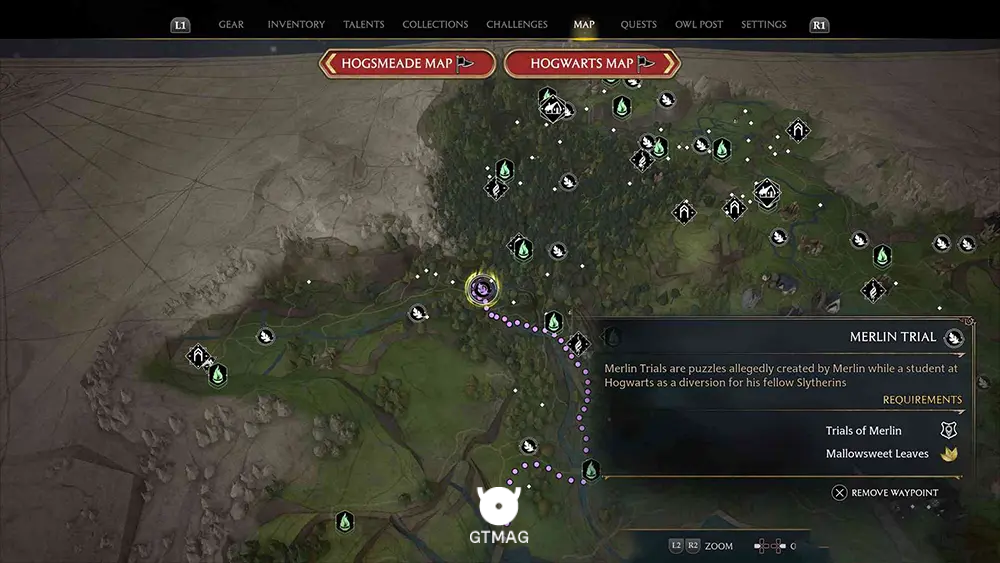 North Hogwarts Region - تمام مکانها و راهحلهای Merlin Trials در هاگوارتز لگسی - Hogwarts Legacy