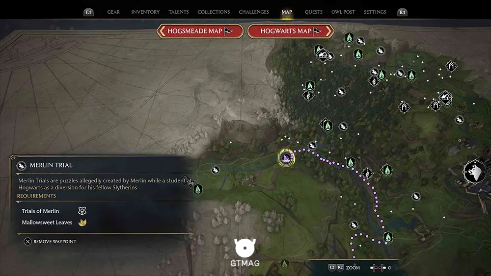 North Hogwarts Region - تمام مکانها و راهحلهای Merlin Trials در هاگوارتز لگسی - Hogwarts Legacy