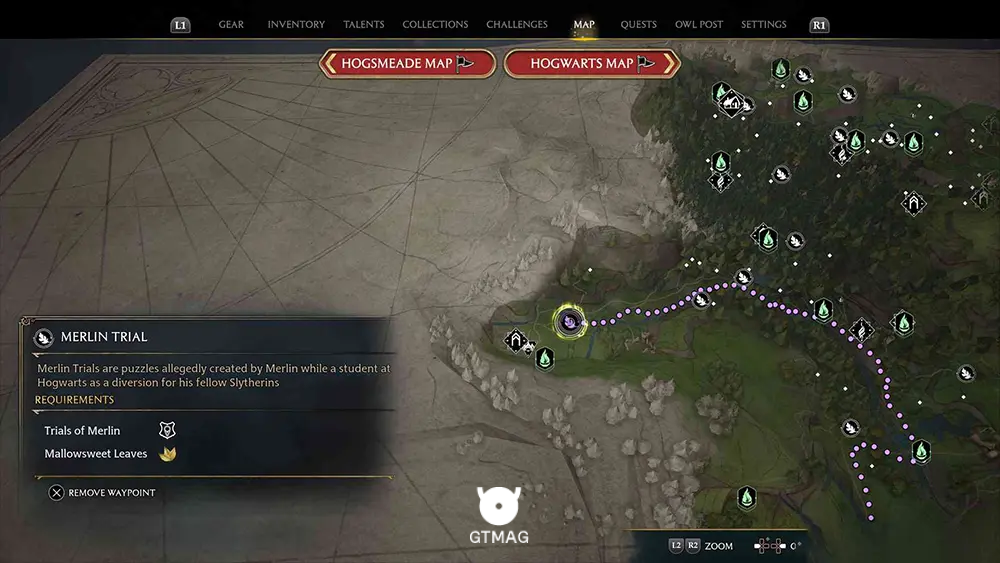 North Hogwarts Region - تمام مکانها و راهحلهای Merlin Trials در هاگوارتز لگسی - Hogwarts Legacy
