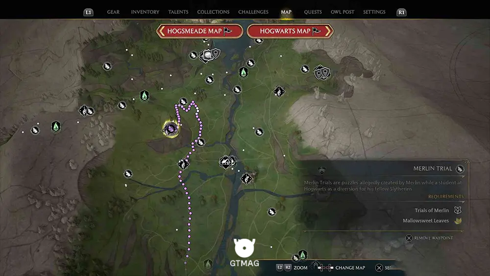 Hogwarts Valley - تمام مکانها و راهحلهای Merlin Trials در هاگوارتز لگسی - Hogwarts Legacy