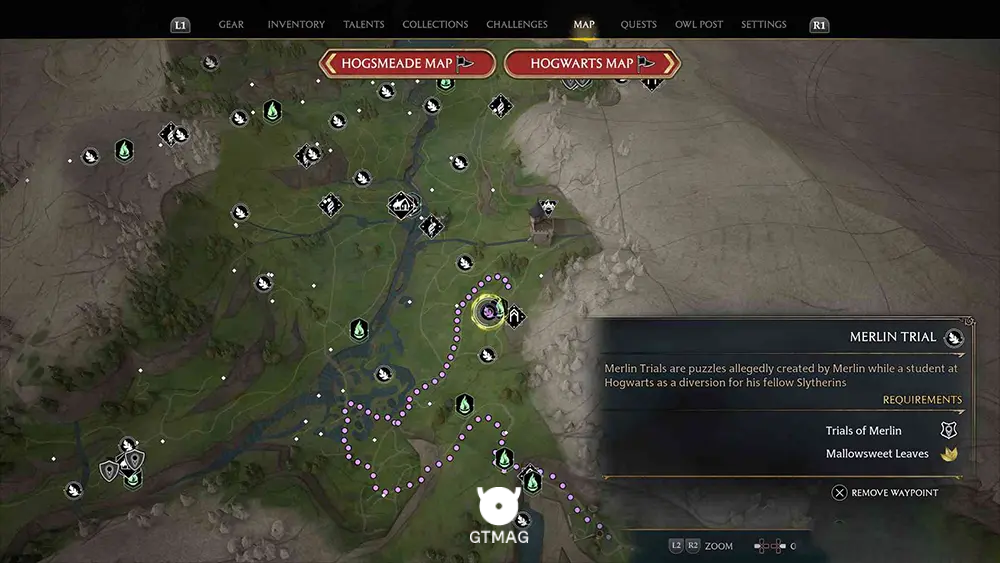 Hogwarts Valley - تمام مکانها و راهحلهای Merlin Trials در هاگوارتز لگسی - Hogwarts Legacy