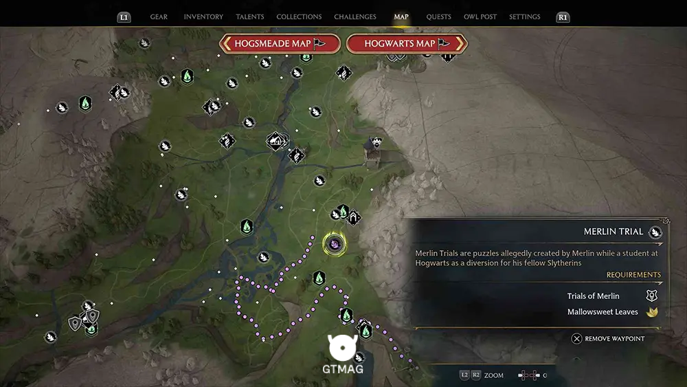 Hogwarts Valley - تمام مکانها و راهحلهای Merlin Trials در هاگوارتز لگسی - Hogwarts Legacy