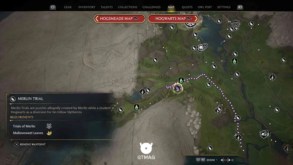 Feldcroft Region - تمام مکانها و راهحلهای Merlin Trials در هاگوارتز لگسی - Hogwarts Legacy