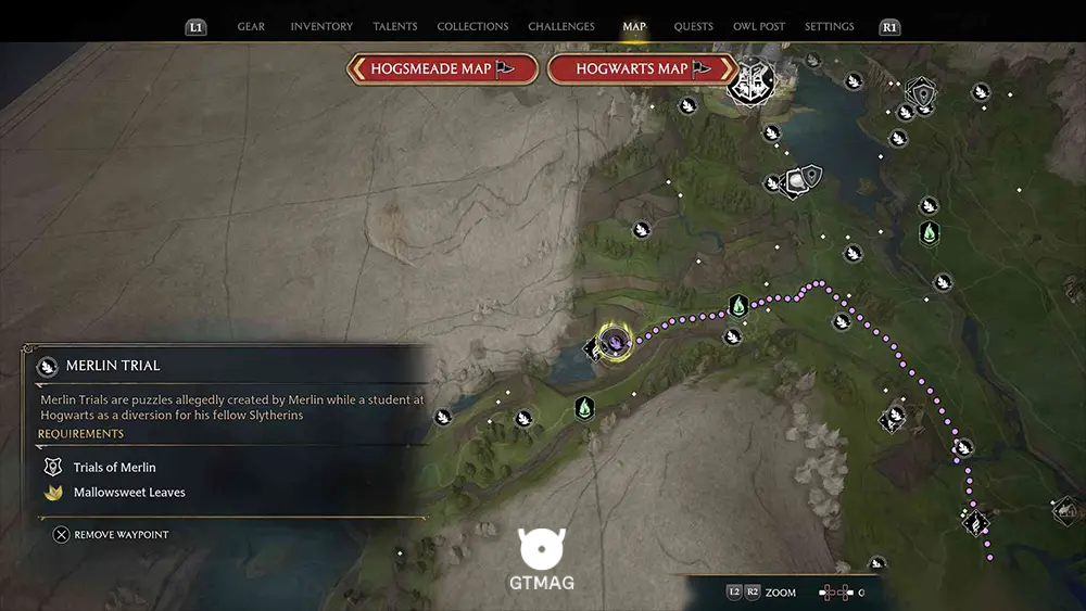 Feldcroft Region - تمام مکانها و راهحلهای Merlin Trials در هاگوارتز لگسی - Hogwarts Legacy