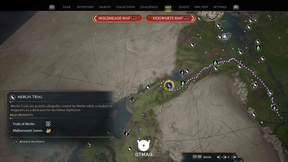 Feldcroft Region - تمام مکانها و راهحلهای Merlin Trials در هاگوارتز لگسی - Hogwarts Legacy