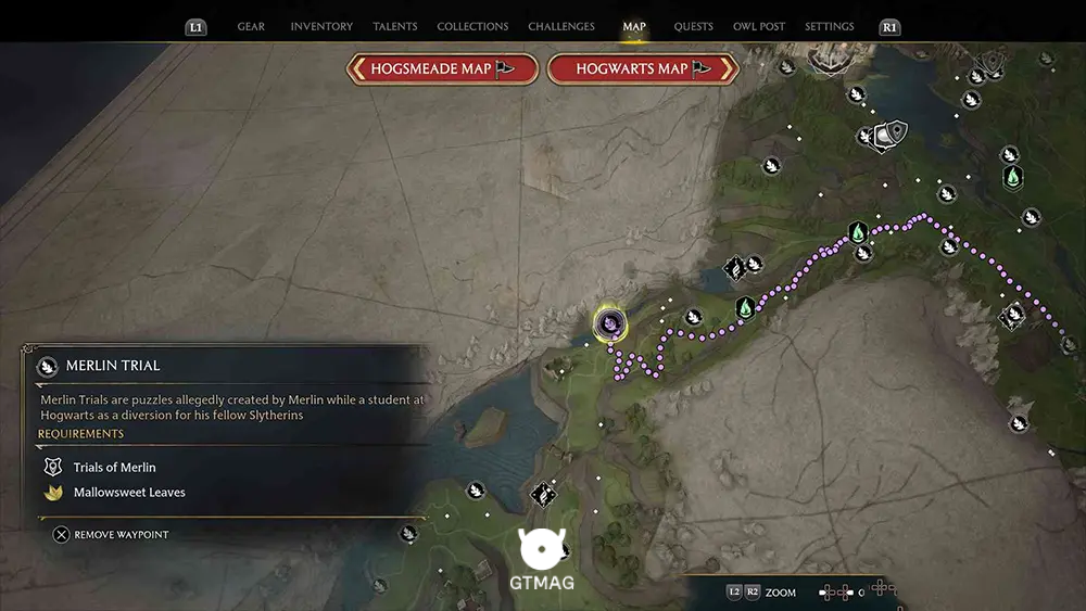 Feldcroft Region - تمام مکانها و راهحلهای Merlin Trials در هاگوارتز لگسی - Hogwarts Legacy