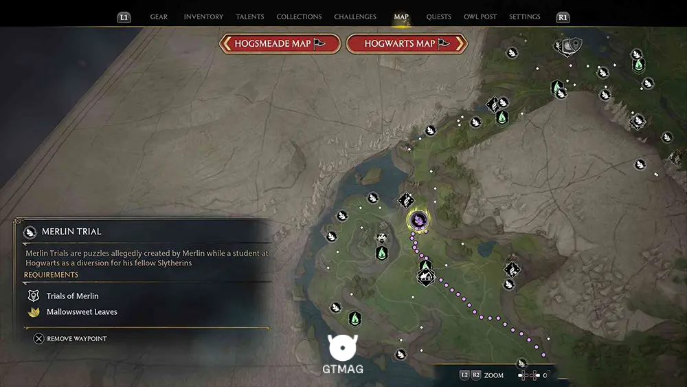 Feldcroft Region - تمام مکانها و راهحلهای Merlin Trials در هاگوارتز لگسی - Hogwarts Legacy
