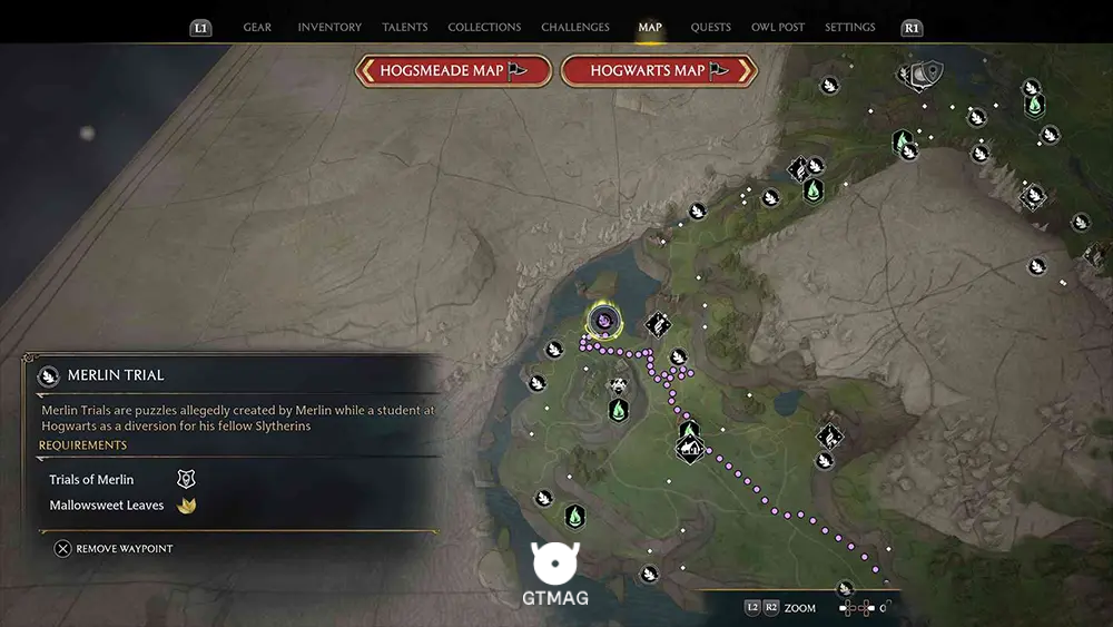 Feldcroft Region - تمام مکانها و راهحلهای Merlin Trials در هاگوارتز لگسی - Hogwarts Legacy