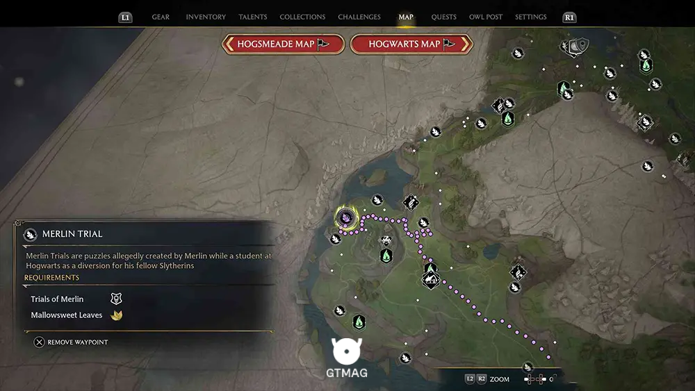 Feldcroft Region - تمام مکانها و راهحلهای Merlin Trials در هاگوارتز لگسی - Hogwarts Legacy