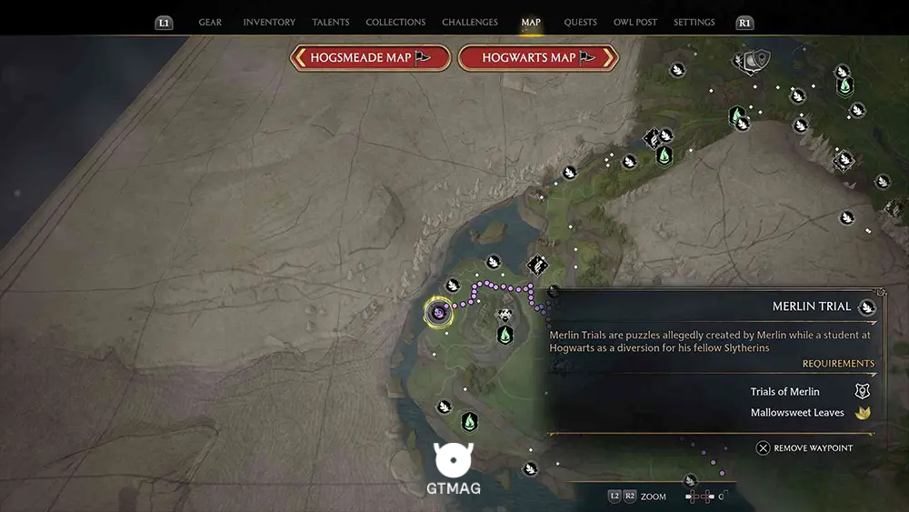 Feldcroft Region - تمام مکانها و راهحلهای Merlin Trials در هاگوارتز لگسی - Hogwarts Legacy