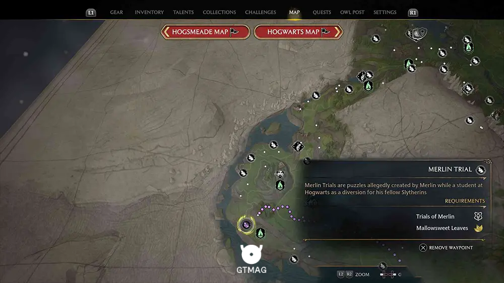 Feldcroft Region - تمام مکانها و راهحلهای Merlin Trials در هاگوارتز لگسی - Hogwarts Legacy
