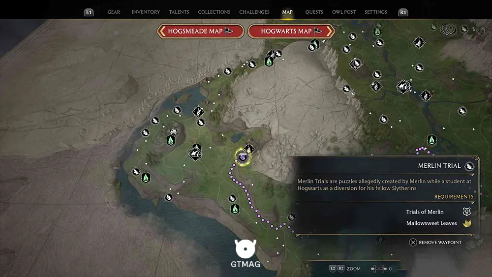 Feldcroft Region - تمام مکانها و راهحلهای Merlin Trials در هاگوارتز لگسی - Hogwarts Legacy