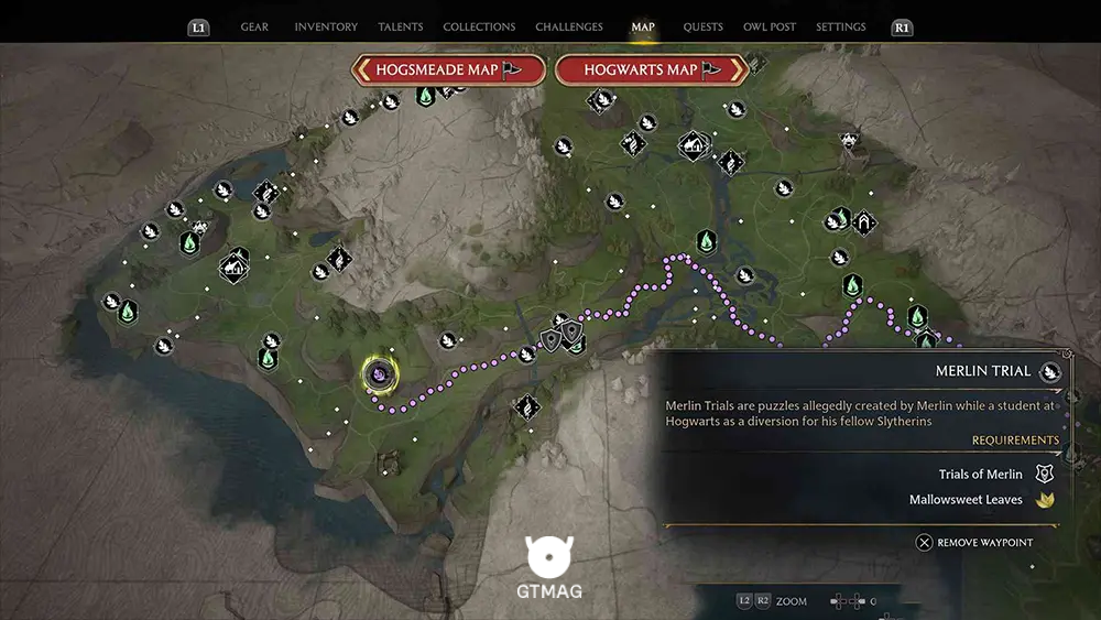 Feldcroft Region - تمام مکانها و راهحلهای Merlin Trials در هاگوارتز لگسی - Hogwarts Legacy