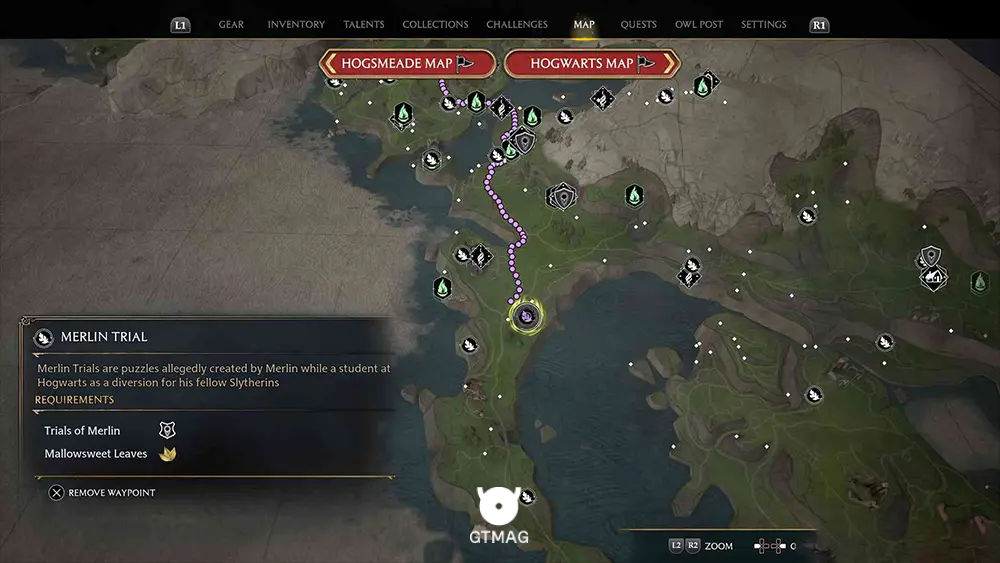 Manor Cape - تمام مکانها و راهحلهای Merlin Trials در هاگوارتز لگسی - Hogwarts Legacy