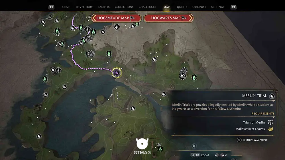 Cragcroftshire - تمام مکانها و راهحلهای Merlin Trials در هاگوارتز لگسی - Hogwarts Legacy