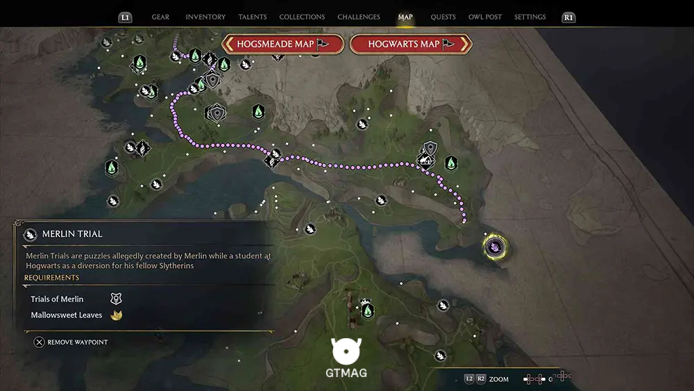 Cragcroftshire - تمام مکانها و راهحلهای Merlin Trials در هاگوارتز لگسی - Hogwarts Legacy