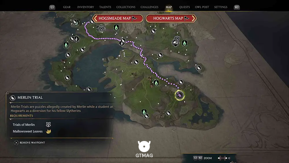 Clagmar Coast - تمام مکانها و راهحلهای Merlin Trials در هاگوارتز لگسی - Hogwarts Legacy