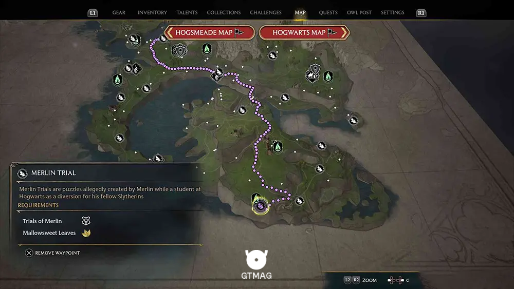 Clagmar Coast - تمام مکانها و راهحلهای Merlin Trials در هاگوارتز لگسی - Hogwarts Legacy