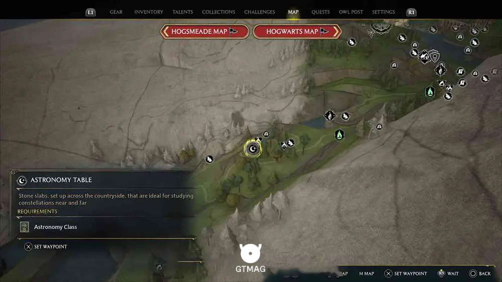 FELDCROFT REGION - مکان همه Astronomy Table ها در هاگوارتز لگسی - Hogwarts Legacy