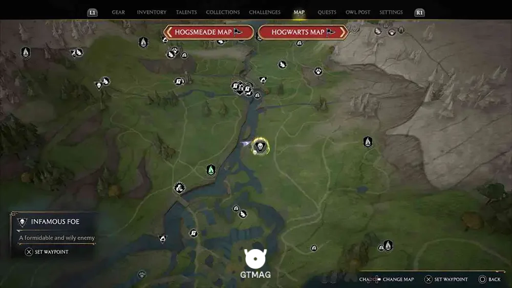 Infamous Foe شماره 8: Quagmire Troll - تمام مکان&zwnj;های Infamous Foes در هاگوارتز لگسی - Hogwarts Legacy