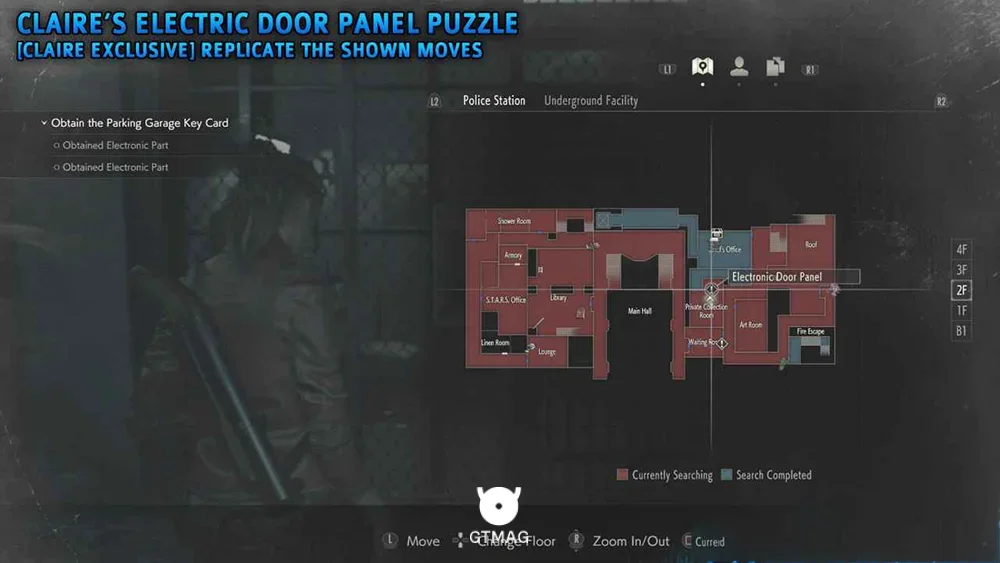 Electronic Door Panel برای Claire - راهنمای تمام راه&zwnj;حل&zwnj;های پازل رزیدنت اویل 2 ریمیک - Resident Evil 2 Remake