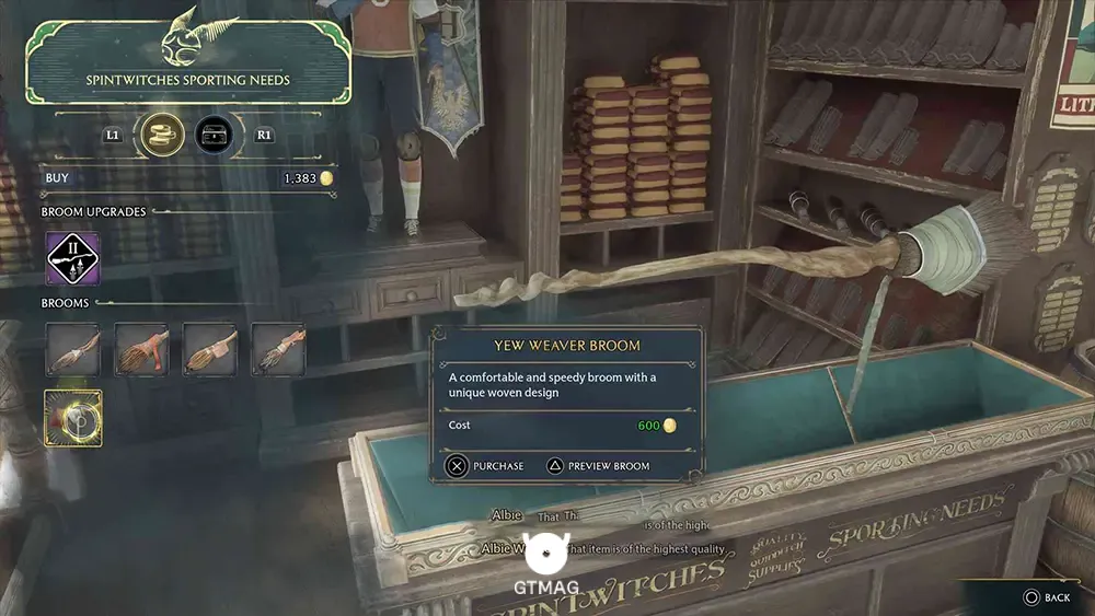 جارو شماره 9 - Yew Weaver - مکان های جاروی پرنده (Broom) در هاگوارتز لگسی - Hogwarts Legacy