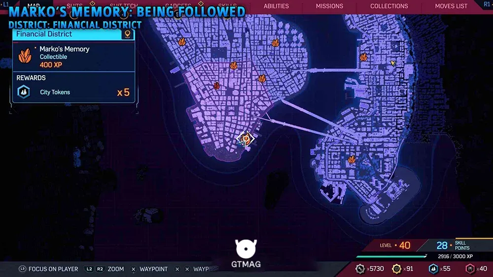 Marko&rsquo;s Memory .3: Being Followed - تمام موقعیت&zwnj;های Marko&rsquo;s Memories در اسپایدرمن 2 - Marvel's Spider-Man 2