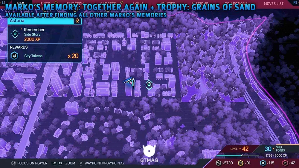TROPHY: GRAINS OF SAND - تمام موقعیت&zwnj;های Marko&rsquo;s Memories در اسپایدرمن 2 - Marvel's Spider-Man 2