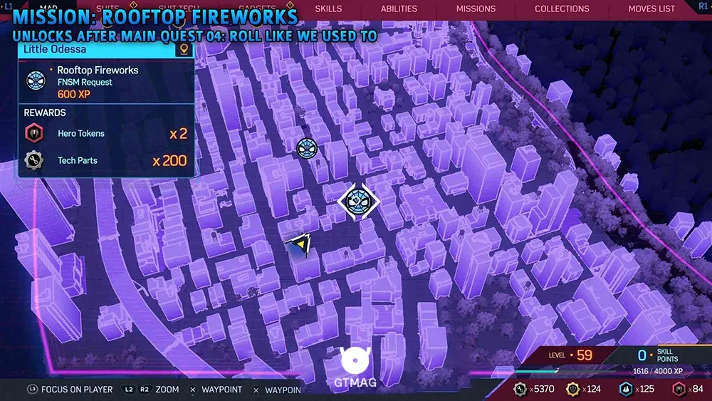 FNSM Request شماره 2: ROOFTOP FIREWORKS - تمام مکان&zwnj;ها و راه&zwnj;حل&zwnj;های FNSM Request در اسپایدرمن 2 - Marvel's Spider-Man 2