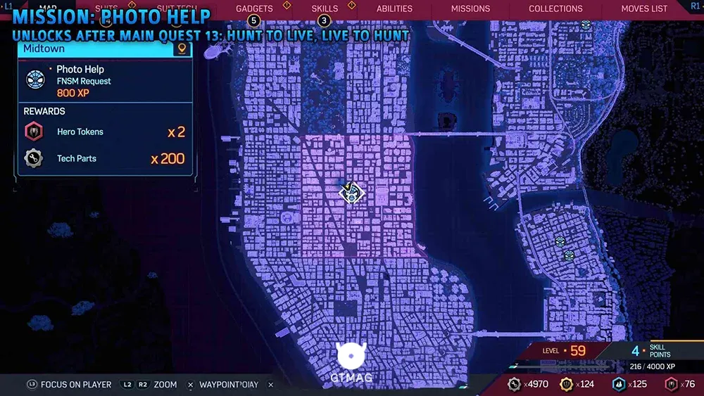 FNSM Request شماره 3: PHOTO HELP - تمام مکان&zwnj;ها و راه&zwnj;حل&zwnj;های FNSM Request در اسپایدرمن 2 - Marvel's Spider-Man 2