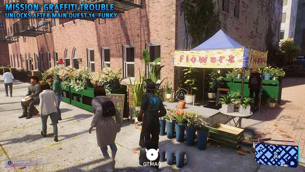 FNSM Request شماره 5: GRAFFITI TROUBLE - تمام مکان&zwnj;ها و راه&zwnj;حل&zwnj;های FNSM Request در اسپایدرمن 2 - Marvel's Spider-Man 2