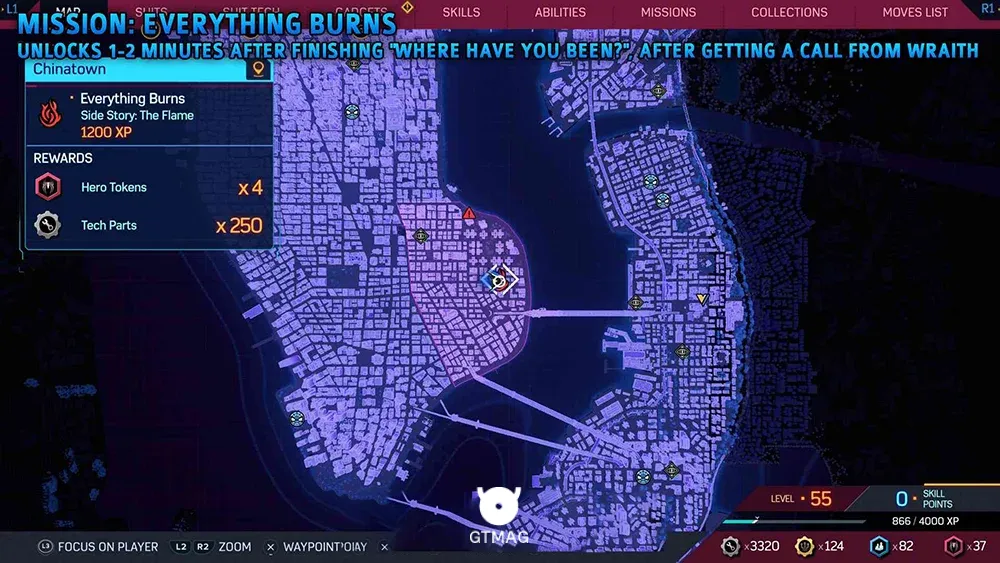 2 &ndash; EVERYTHING BURNS - مکان ماموریت&zwnj;های The Flame در اسپایدرمن 2 - Marvel's Spider-Man 2