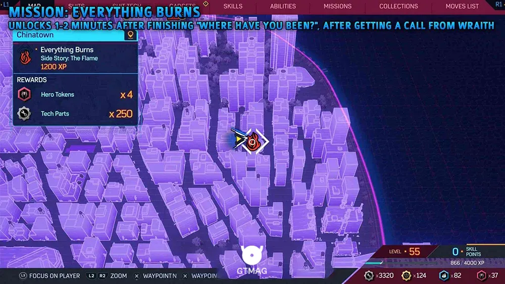 2 &ndash; EVERYTHING BURNS - مکان ماموریت&zwnj;های The Flame در اسپایدرمن 2 - Marvel's Spider-Man 2