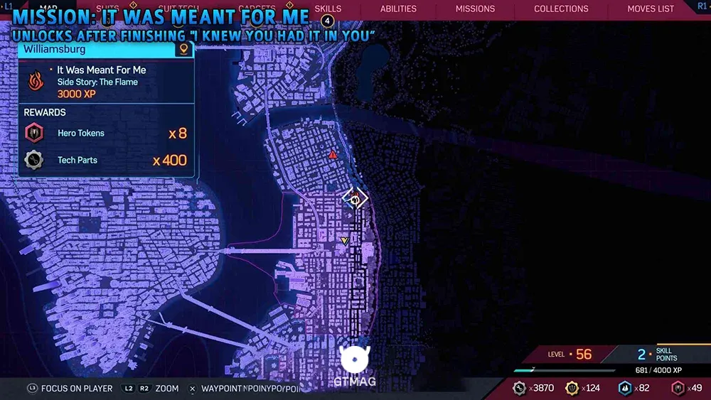 4 &ndash; IT WAS MEANT FOR ME - مکان ماموریت&zwnj;های The Flame در اسپایدرمن 2 - Marvel's Spider-Man 2