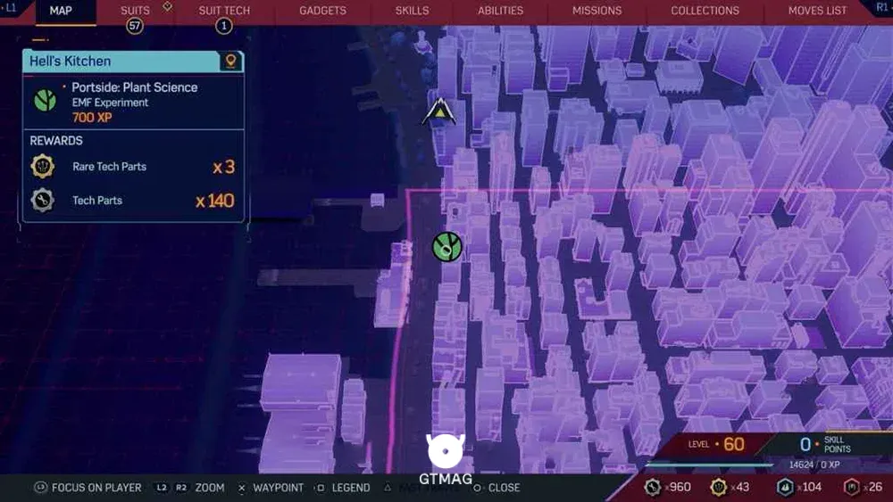 4 &ndash; HELL&rsquo;S KITCHEN &ndash; PORTSIDE: PLANT SCIENCE - تمام مکان&zwnj;ها و راه&zwnj;حل&zwnj;های EMF Experiment (آزمایش&zwnj;های EMF) در اسپایدر من 2 (Marvel's Spider-Man 2)