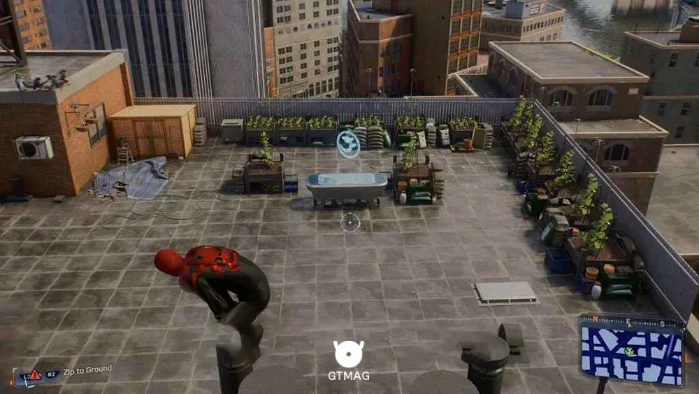 5 &ndash; FINANCIAL DISTRICT &ndash; TWO BRIDGES: PLANT SCIENCE - تمام مکان&zwnj;ها و راه&zwnj;حل&zwnj;های EMF Experiment (آزمایش&zwnj;های EMF) در اسپایدر من 2 (Marvel's Spider-Man 2)