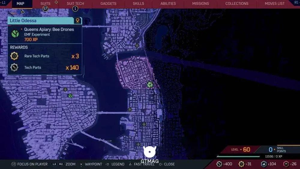 6 &ndash; LITTLE ODESSA &ndash; QUEENS APIARY: BEE DRONES - تمام مکان&zwnj;ها و راه&zwnj;حل&zwnj;های EMF Experiment (آزمایش&zwnj;های EMF) در اسپایدر من 2 (Marvel's Spider-Man 2)