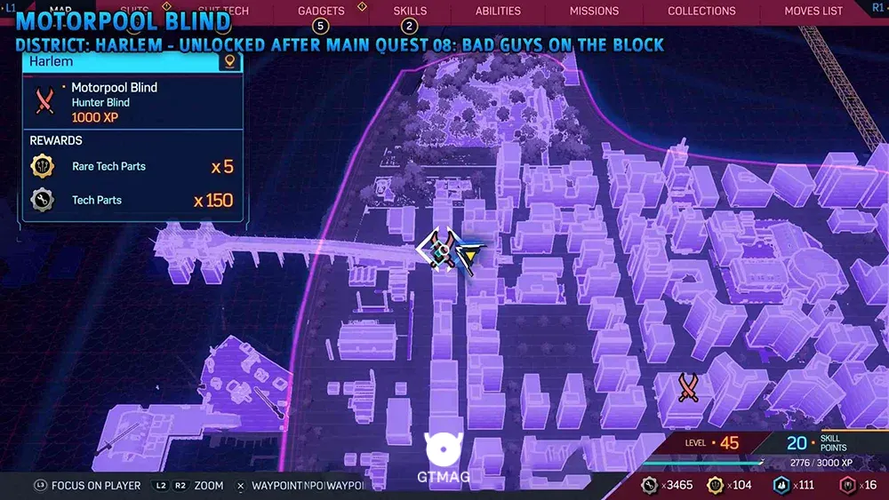 Hunter Blind .1: Motorpool - تمام موقعیت&zwnj;های Hunter Blind (پایگاه شکارچی) در اسپایدرمن 2 - Marvel's Spider-Man 2