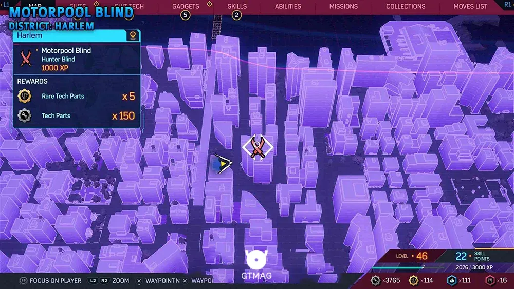 Hunter Blind .3: Motorpool - تمام موقعیت&zwnj;های Hunter Blind (پایگاه شکارچی) در اسپایدرمن 2 - Marvel's Spider-Man 2