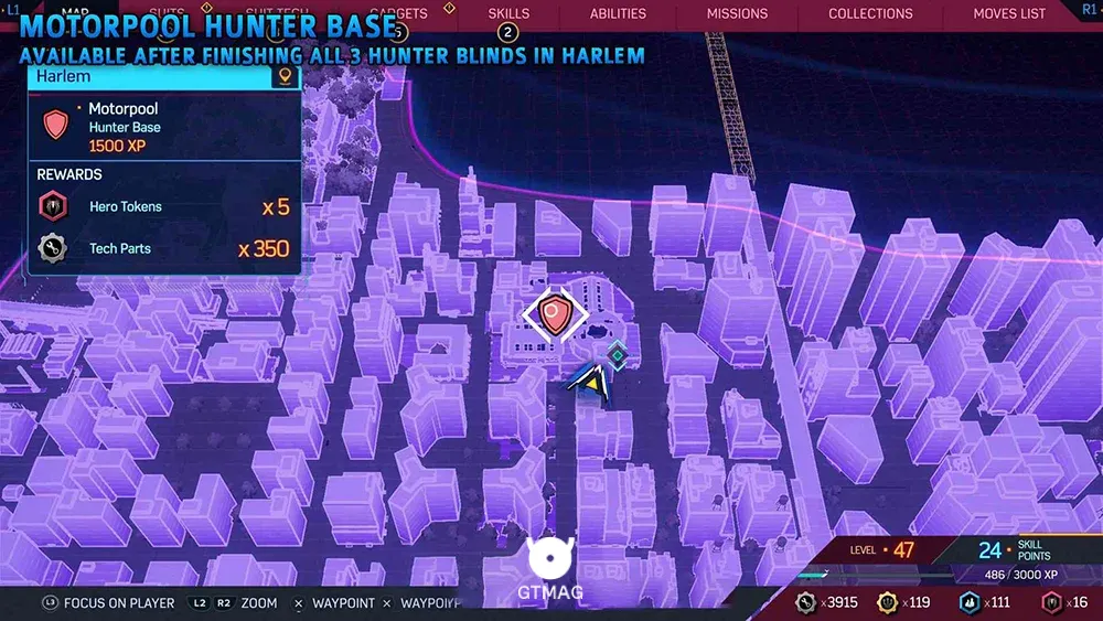 Motorpool Hunter Base - مکان&zwnj;های Hunter Base (پایگاه شکارچی) در اسپایدرمن 2 - Marvel's Spider-Man 2