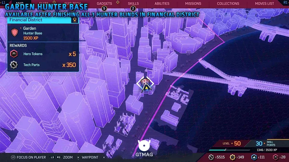 Garden Hunter Base - مکان&zwnj;های Hunter Base (پایگاه شکارچی) در اسپایدرمن 2 - Marvel's Spider-Man 2