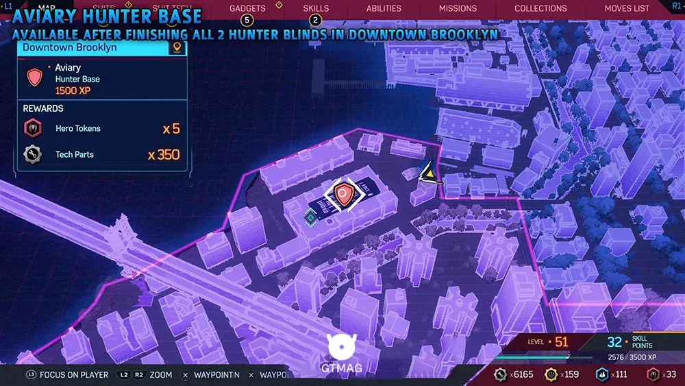 Aviary Hunter Base - مکان&zwnj;های Hunter Base (پایگاه شکارچی) در اسپایدرمن 2 - Marvel's Spider-Man 2