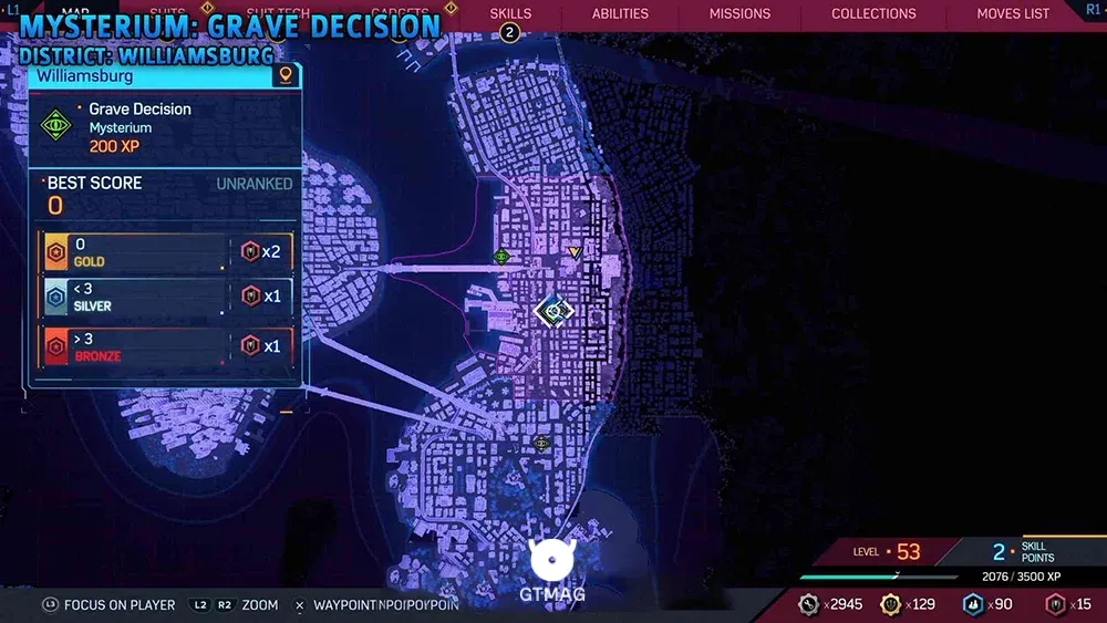 Mysterium .7: Grave Decision - تمام مکان&zwnj;های Mysterium در اسپایدرمن 2 - Marvel's Spider-Man 2